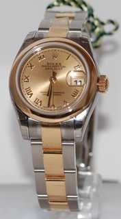 Rolex Champagne Roman Numeral Dial Watch 179163