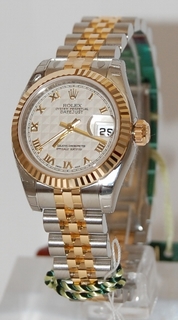 Rolex Ivory Pyramid Roman Numeral Dial Watch 179173