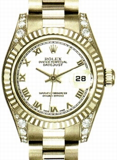 Rolex Lady Datejust White Gold set with Diamonds Watch 179239