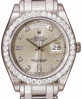 Rolex Platinum set with Diamonds Watch 18946