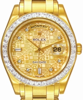 Rolex 18958 BRIL Yellow Gold set with Diamonds Watch