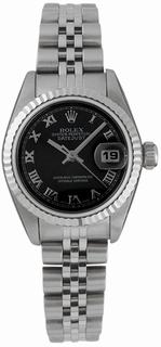 Rolex Black Dial Ladies Watch 79174BK