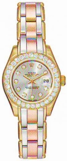 Rolex Pearlmaster Yellow Gold set with Diamonds Watch 80298