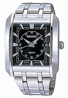 Seiko Black Dial Watch SGEC85