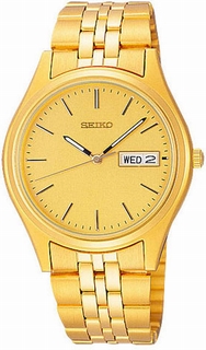 Seiko Gold Dial Watch SGF526