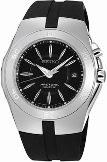 Seiko Black Dial Mens Watch SKA207