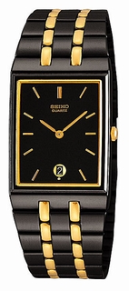 Seiko Black Dial Watch skp017