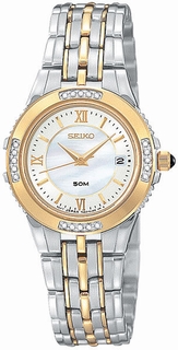 Seiko White Mother of Pearl Dial Watch sxda22