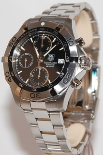 TAG Heuer Black Baton Dial Watch CAF2110.BA0809