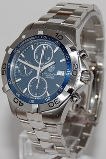 TAG Heuer Blue Baton Dial Watch CAF2112.BA0809