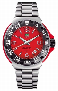 TAG Heuer Red Dial Mens Watch WAC1113.BA0850