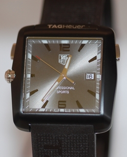 TAG Heuer Anthracite Baton Dial Watch WAE1113.FT6004