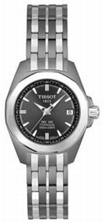 Tissot Anthracite Baton Dial Ladies Watch T008.010.44.061.00