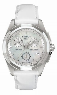 Tissot White Mother of Pearl Baton Dial Watch T008.217.16.111.00