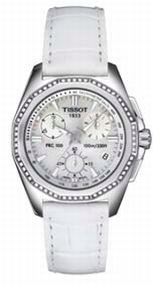 Tissot White Mother of Pearl Baton Dial Ladies Watch T22.1.456.21