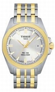 Tissot PRC100 Steel & Gold Watch T22.2.581.31