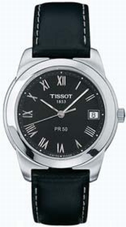 Tissot Black Roman Numeral Dial Watch T34.1.421.53