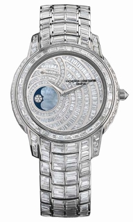 Vacheron Constantin 18K White Gold Set with 170 Baguette-cut Diamonds Dial Ladies Watch 83630.W019305