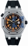 Audemars Piguet Black tapisserie dial with orange highlights Dial Mens Watch 15701ST.OO.D002CA.01