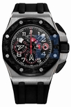 Audemars Piguet Lacquered Black with Mega-tapisserie motif Dial Mens Watch 26062PT.OO.A002CA.01