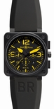 Bell & Ross Black Quarter Arabic Dial Watch BR01-94