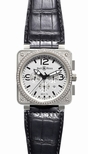 Bell & Ross White Quarter Arabic Dial Watch BR01-94