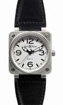 Bell & Ross White Dial Mens Watch BR0192WHT-SL