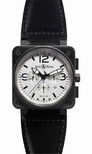 Bell & Ross BR0194CAR-WHT-SL Mens Automatic Watch