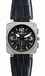 Mens BR0194D-BLK-SL Bell & Ross Watch