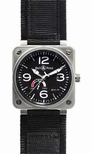 Bell & Ross Black Dial Mens Watch BR0197BLK-SS