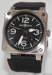 Bell & Ross Black Quarter Arabic Dial Mens Watch BR03-92