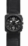 Bell & Ross Automatic Mens Watch BR0394CAR-BLK-SL