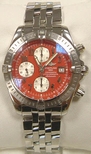 Breitling Red Arabic Dial Watch A13356