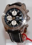 Breitling Black Baton - Silver Sub-Dials Dial Watch A13356