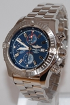 Breitling Blue Baton Dial Watch A13370