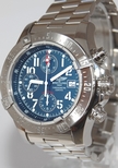 Breitling Blue Arabic Dial Mens Watch A13380