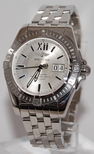 Breitling Silver Baton Dial Mens Watch A49350