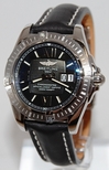 Breitling Black Baton Dial Watch A49350