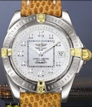 Breitling White Mother of Pearl Diamond Dial Watch B71356