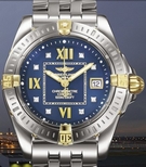 Breitling Blue Diamond Dial Watch B71356