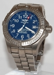 Breitling Blue Arabic Dial Watch E17370