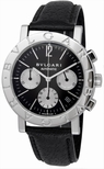 Bvlgari Black Dial Mens Watch BB38SLCH