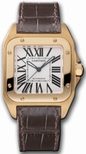 Cartier Santos 100 Rose Gold Watch W20108Y1