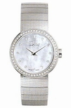 Christian Dior White Mother of Pearl Diamond Dial Watch CD041111M003