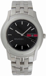 Gucci Black dial with red and green striped Dial Watch YA055202