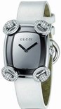 Gucci White Gold set with Diamonds Watch YA117508