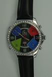 Jacob & Co. Black Colored Dial with Colored Time Zones Dial Unisex Watch JC - 11