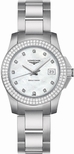 Longines Conquest Steel set with Diamonds Watch L3.258.0.87.6