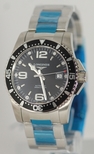 Longines Black Quarter Arabic Dial Watch L3.642.4.56.6