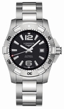 Longines Black Baton Dial Mens Watch L3.649.4.56.6